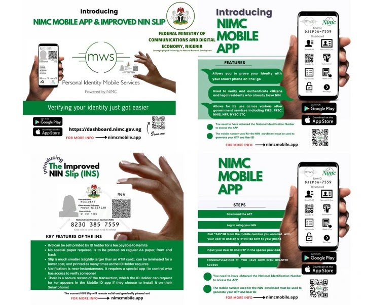 FGN: Launches NIMC Mobile App And Improved NIN To All Applicants For Easy Enrolment
