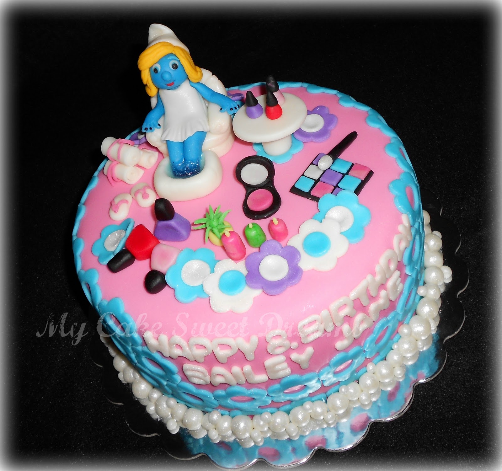 My Cake Sweet Dreams": Spa Birthday Cake