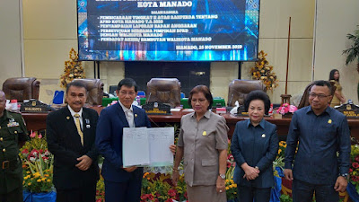 DPRD Manado dan Pemkot Manado Sepakat Anggaran APBD 2020 Sebesar Rp1,6 Triliun