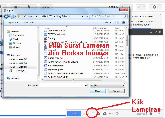 Contoh Mengirim Surat Lamaran Kerja via Email | Kumpulan Contoh Surat ...