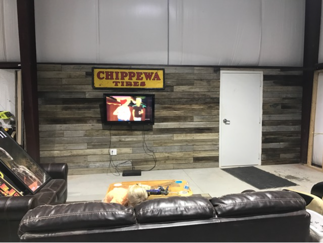 Raspberry Hill: Man Cave Barnwood Wall