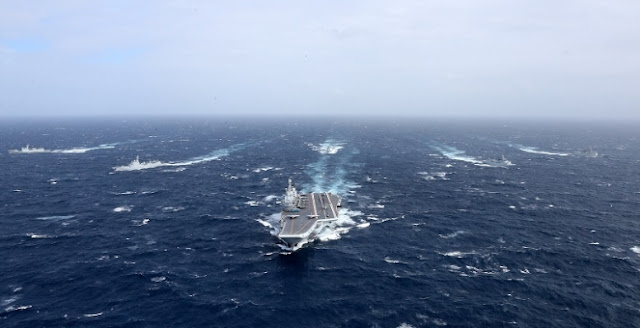 Gugus tugas kapal Induk China lakukan latihan tempur ke Pasifik barat