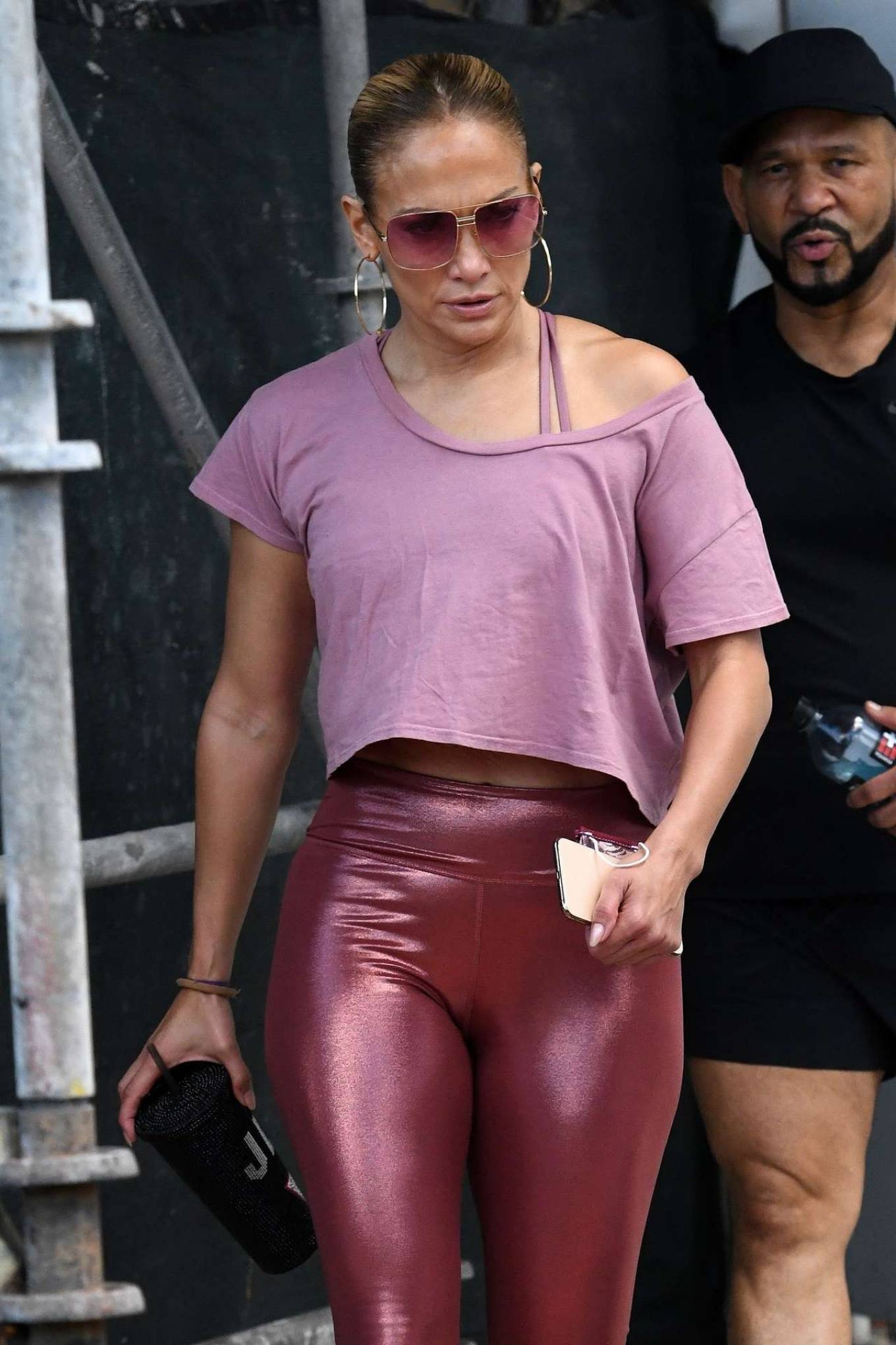 Jennifer Lopez Spotted in a Gym for a Weekend Workout in Miami