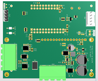 Updated Launcher PCB 3D Bottom Side