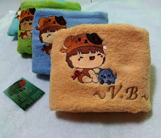 Contoh Handuk Bordir Nama + Gambar Contoh Handuk Bordir Nama + Gambar