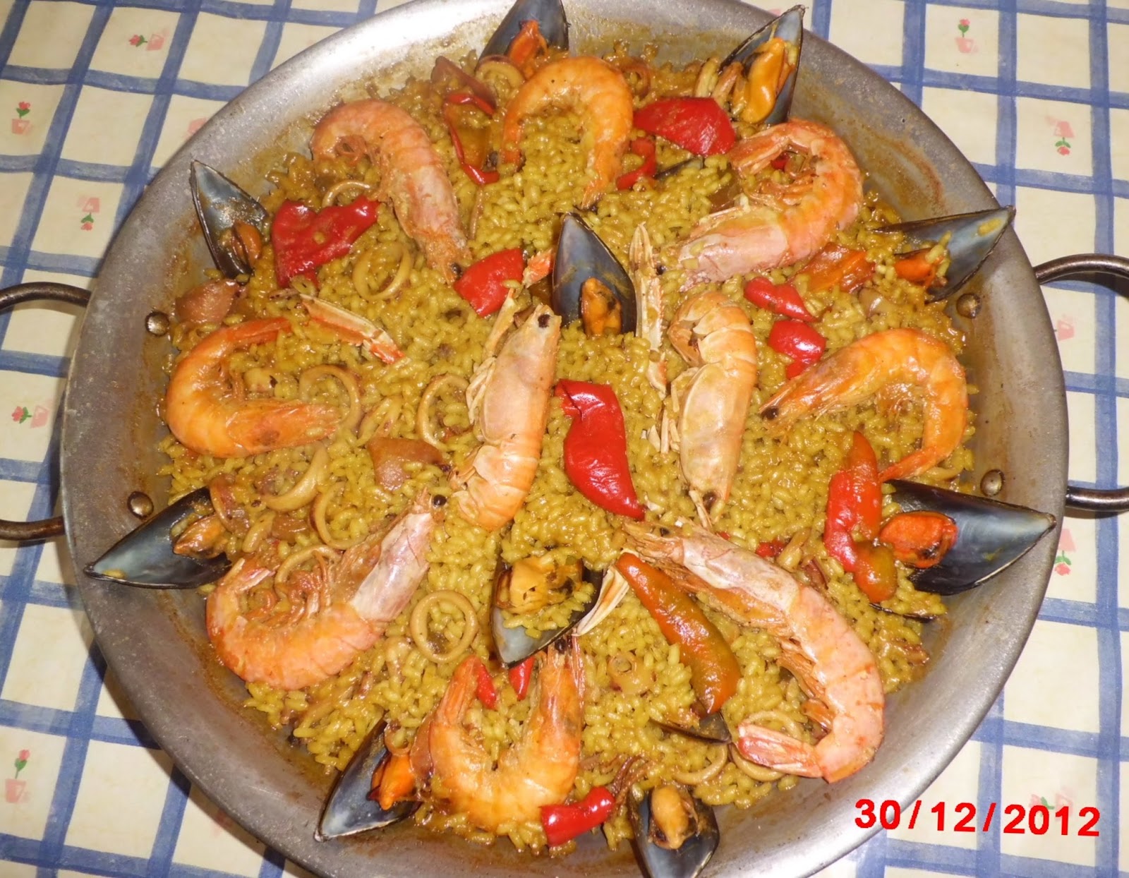Les receptes de la Pilar Paella marinera
