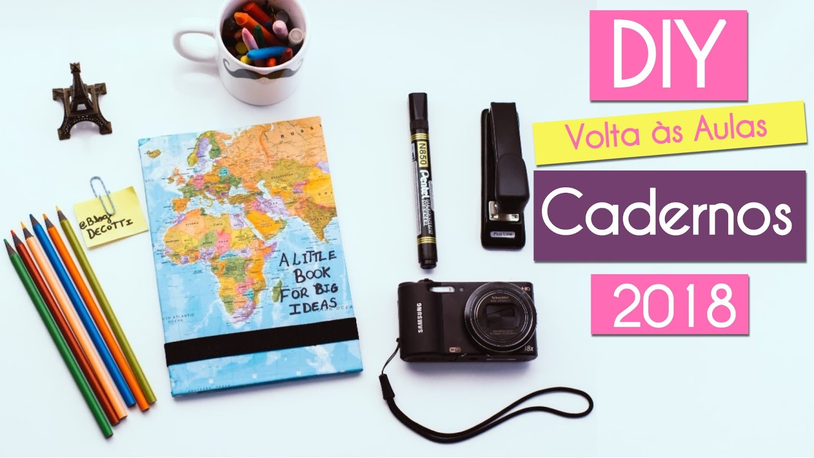 Como fazer Cadernos Personalizados para Volta às Aulas | Material Escolar 2018 Como fazer Cadernos Personalizados para Volta às Aulas | Material Escolar 2018