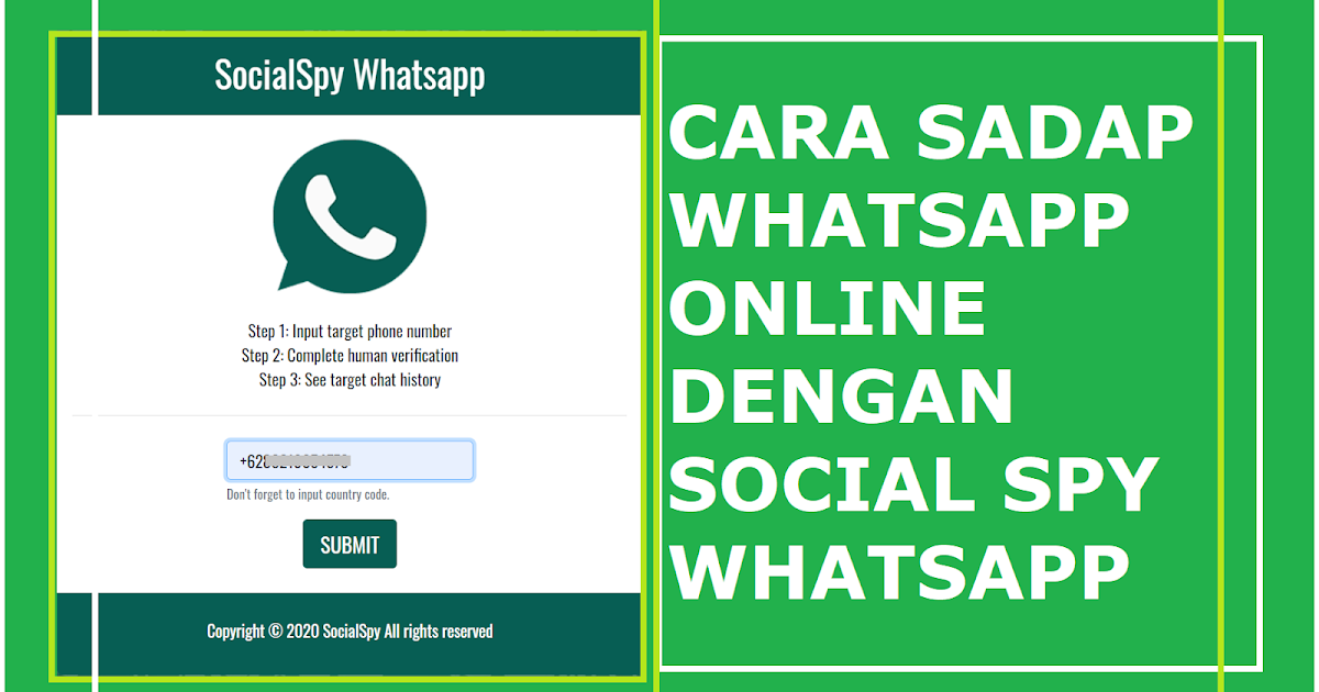 Cara Menggunakan Social Spy WhatsApp Terbaru 2021 - Nak Blogz