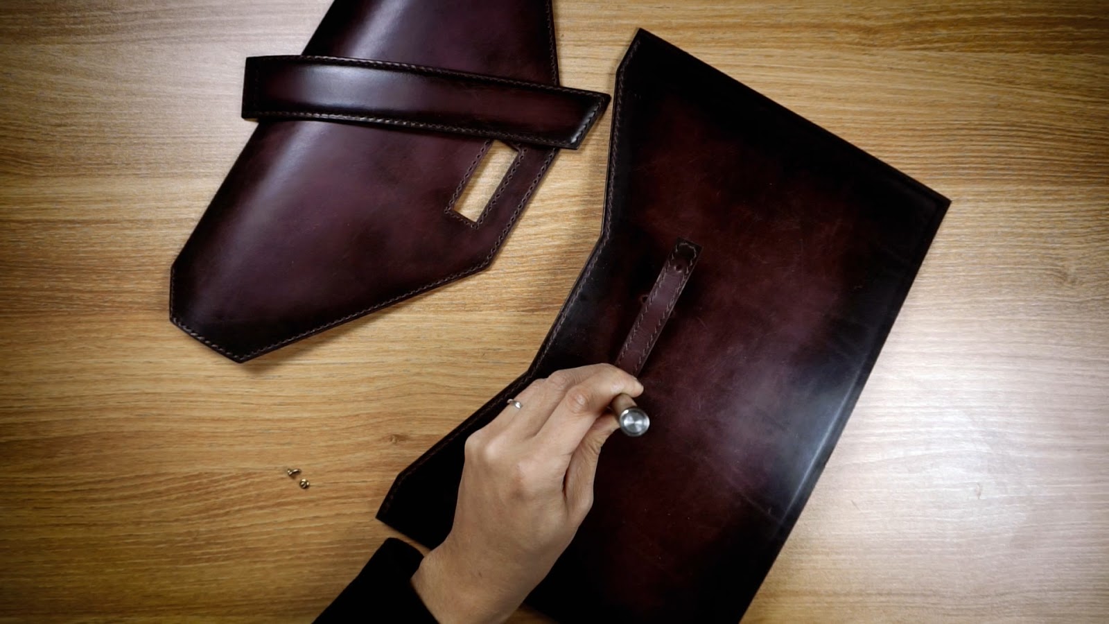 Making a Handmade Leather Briefcase