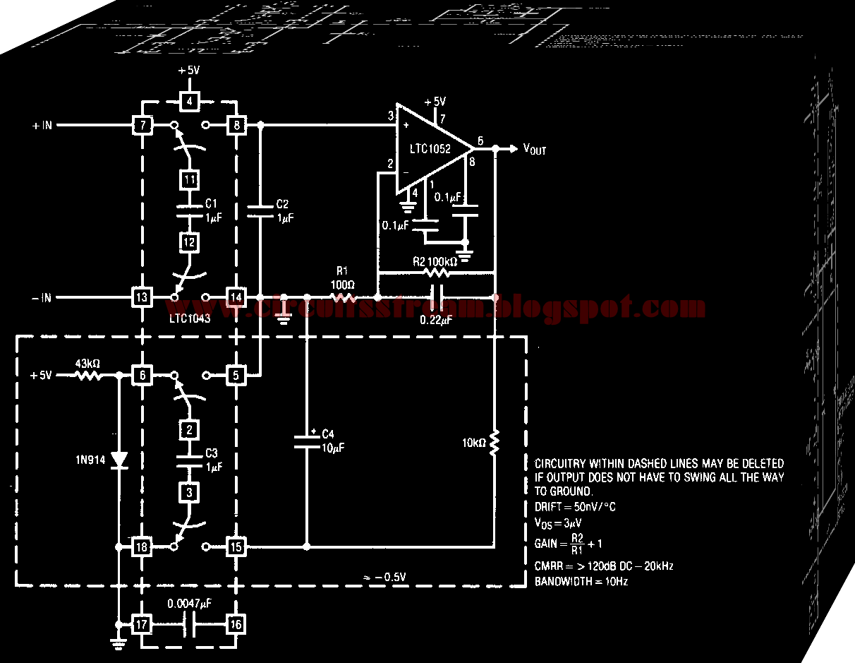 Precision Instrumentation Amplifier Circuit Diagram