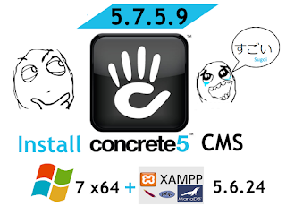 Install Concrete5 on windows 7 localhost - open source PHP CMS
