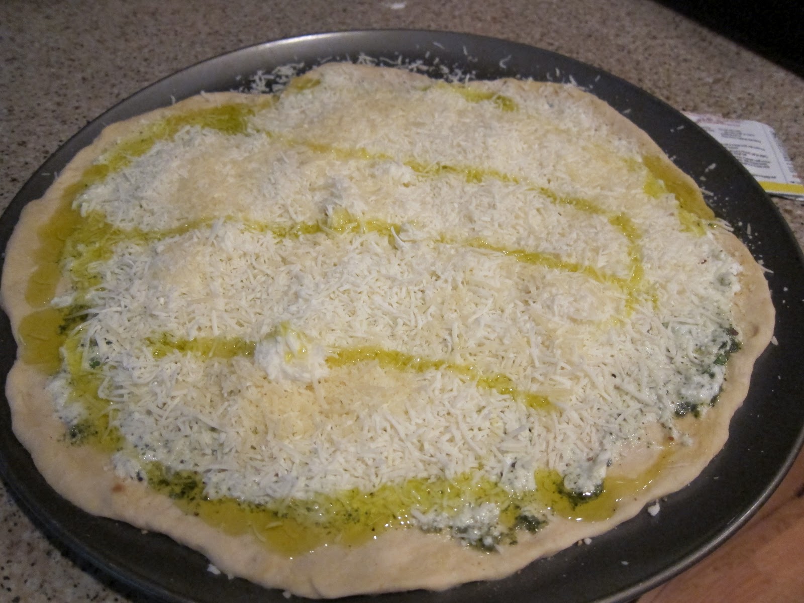 NOVA Frugal Family White Pesto Pizza Recipe