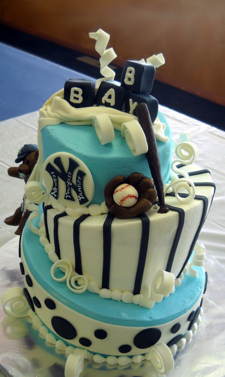 Violet's Custom Cakes New York Yankee Baby