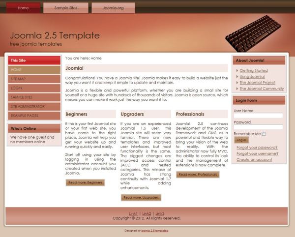Joomla 1 7 Templates And Joomla 2 5 Tempates Joomla 2 5 Template For 