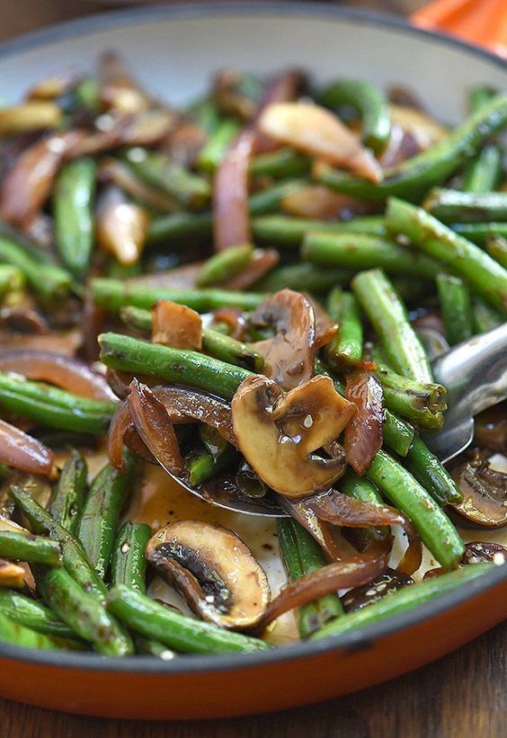 Green Bean Mushroom Stir-fry - Sample Menus Diet