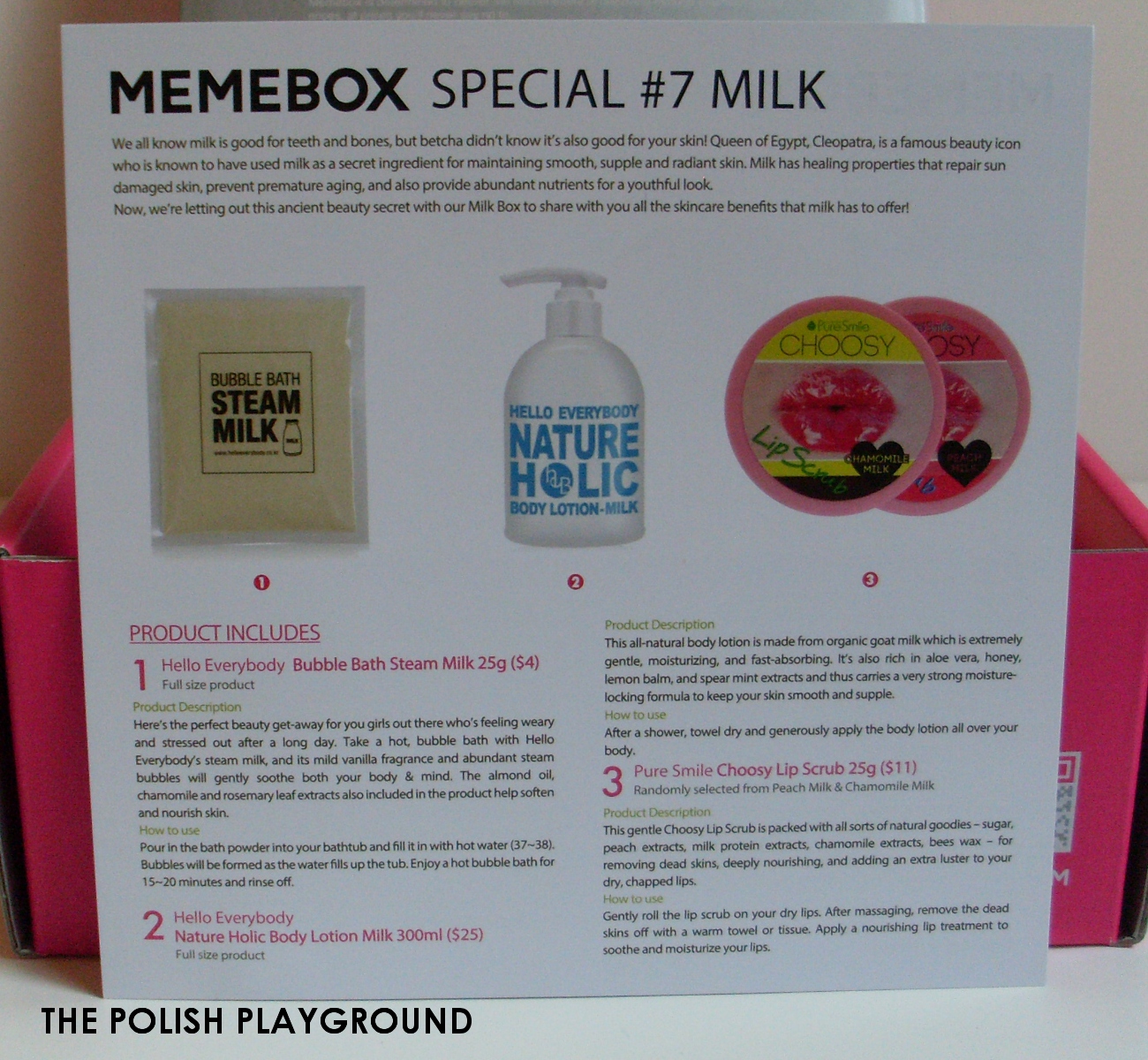 Memebox Special #7 Milk Unboxing