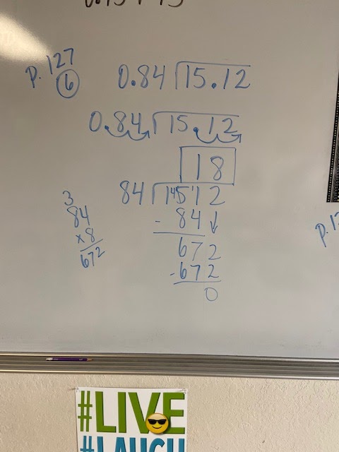 Practice and homework lesson 5 6 divide decimals image