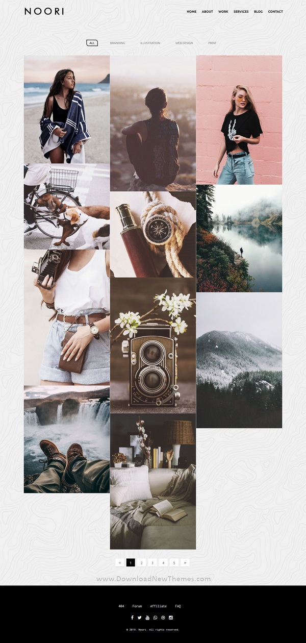 Noori Creative Multipurpose Template Noori - Responsive Multipurpose Template