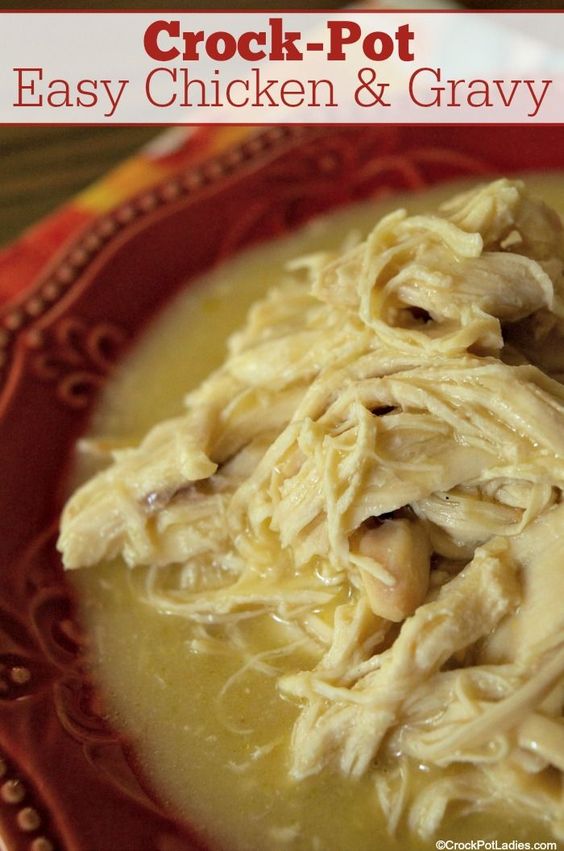 CrockPot Easy Chicken & Gravy Jagat Resep