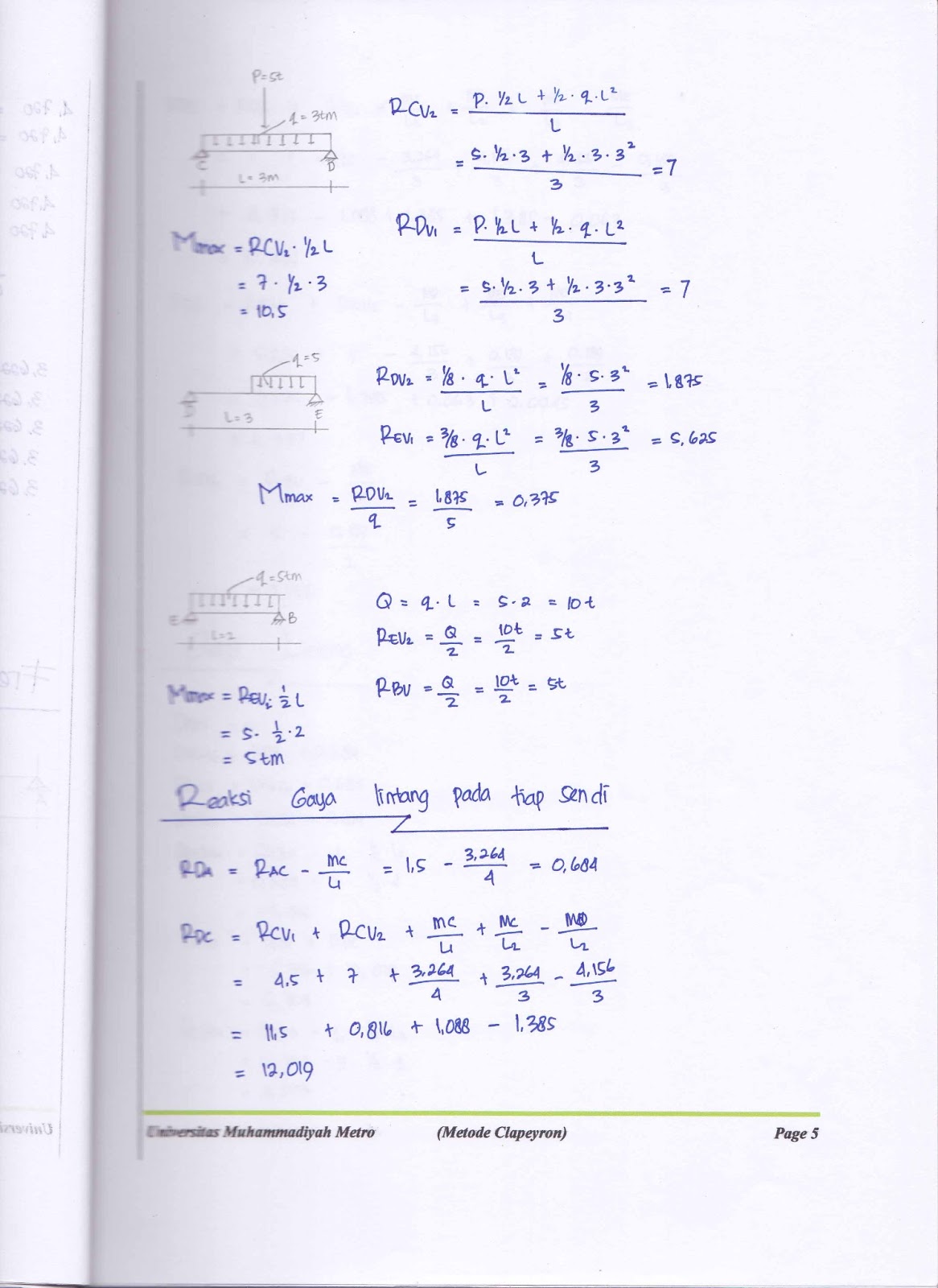 Just for share with all: Soal Mekanika Rekayasa 4 dan Cara