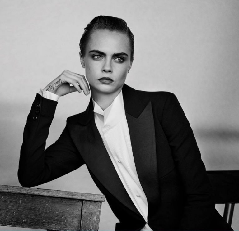 Cara Delevingne stars in monochrome for Douglas Cosmetics