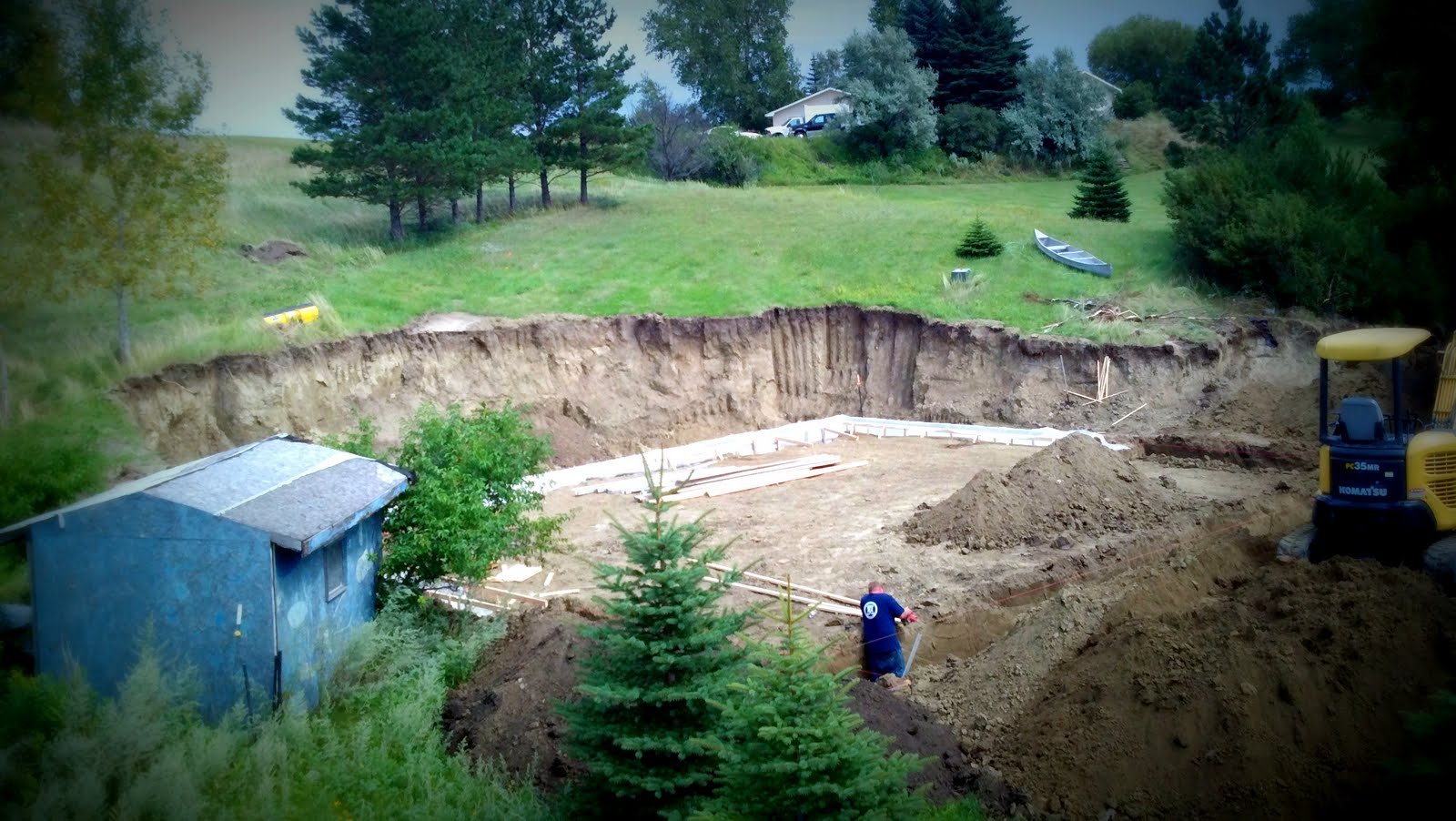 Bluestone Construction, Inc. Building into a Hillside