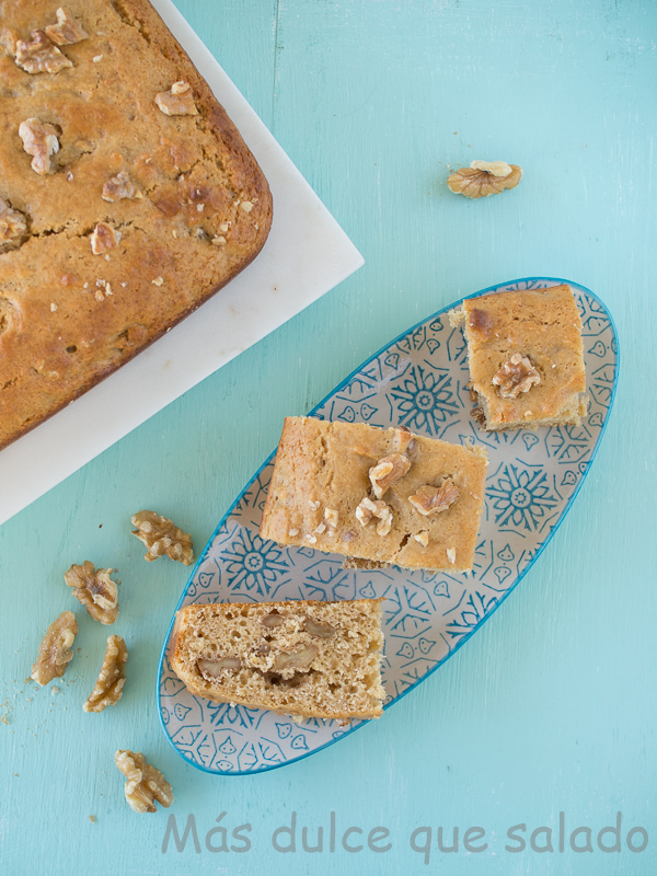 Bizcocho de ricotta y nueces. Vídeo receta