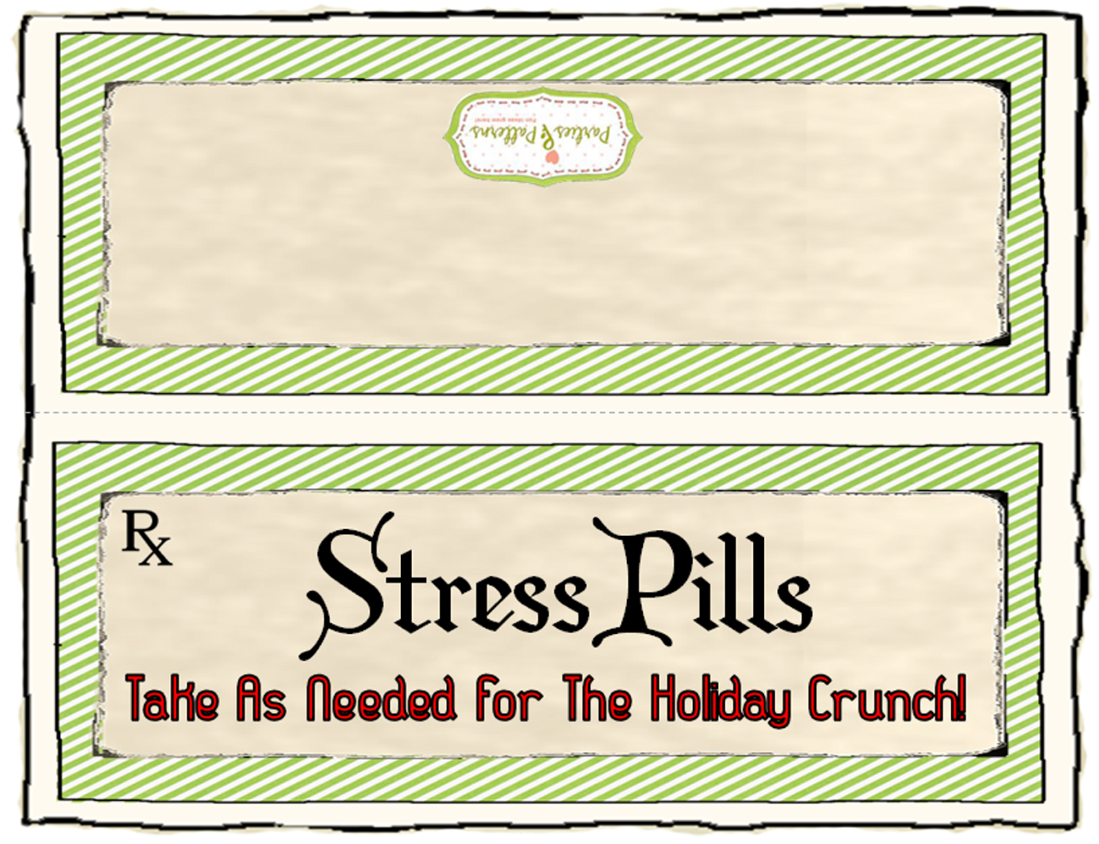 Parties And Patterns Printable Labels Holiday Stress Pills parties-and-patterns-printable-labels-holiday-stress-pills