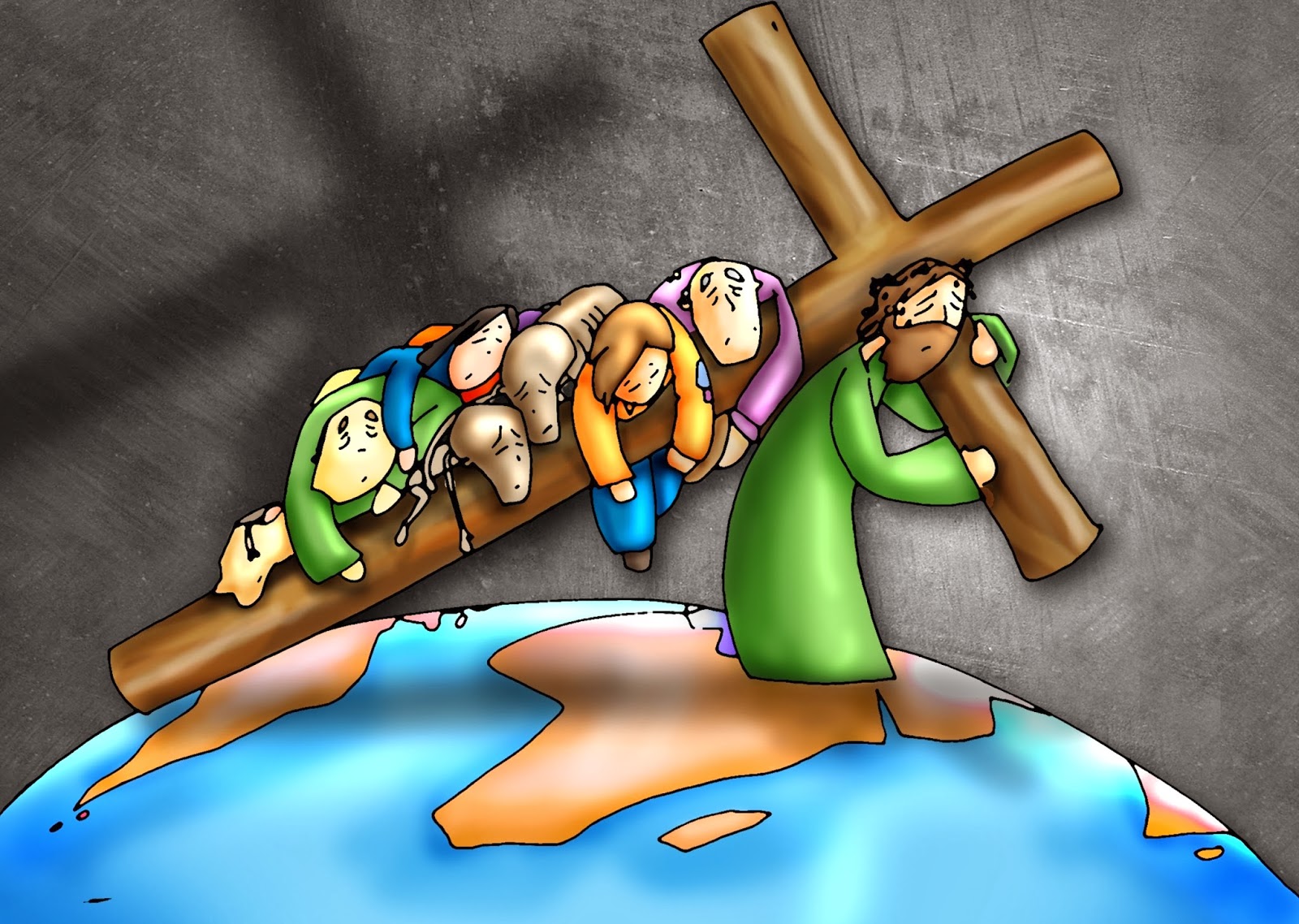 JÓVENES DEL MILAGRO II ESTACIÓN JESÚS CARGA CON LA CRUZ JÓVENES DEL MILAGRO II ESTACIÓN JESÚS CARGA CON LA CRUZ