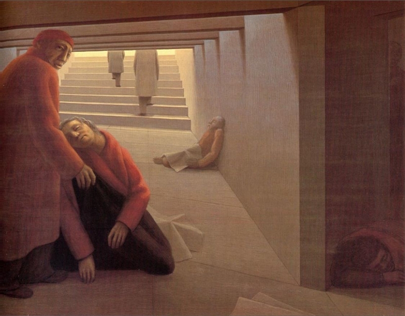 George Clair Tooker 1920-2011 | American Magic Realist painter George Clair Tooker 1920-2011 | American Magic Realist painter