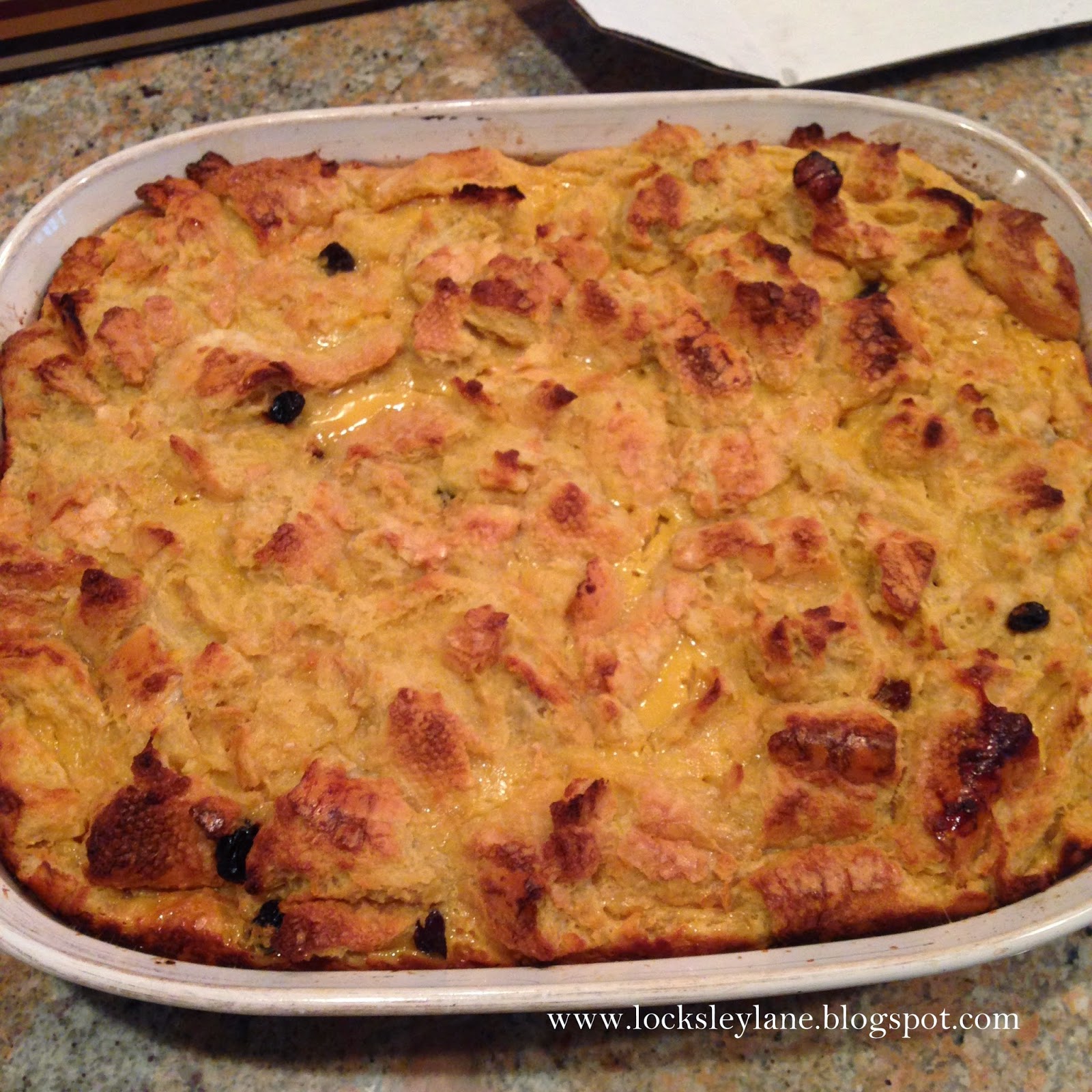 Locksley Lane Bread Pudding......
