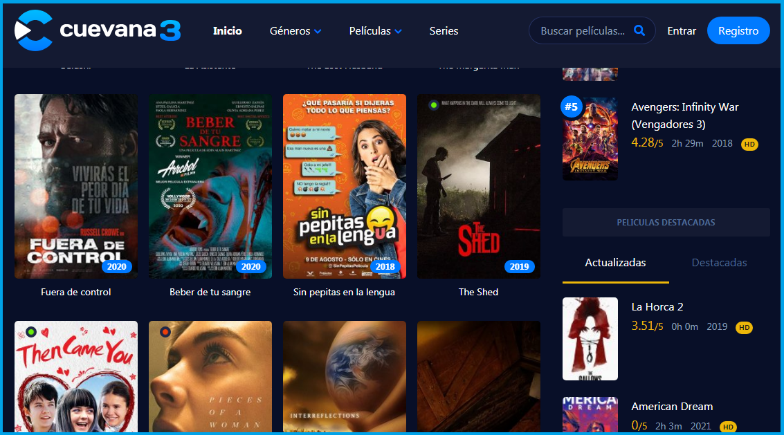 ¿Que es Cuevana3 y que ofrece ese sitio web?