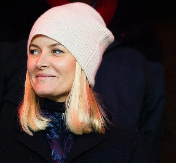 King Harald, Crown Princess Mette-Marit and Prime Minister Erna Solberg attend the cup final between Haugesund and Viking