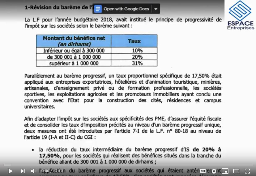 comptabilité et fiscalité marocaine