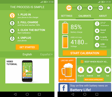 تطبيق Battery Calibration لإصلاح البطارية وتحسين أدائها مدفوع للأندرويد