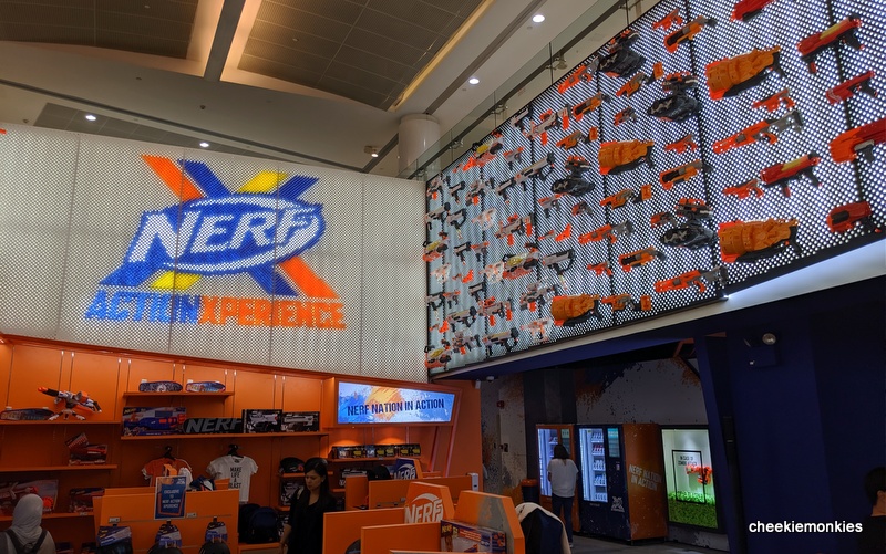 Singapore Parenting & Lifestyle Blog: The World's NERF Action Xperience at Marina Square will thrill kids (& parents) with unlimited shooting & high elements Cheekie Monkies
