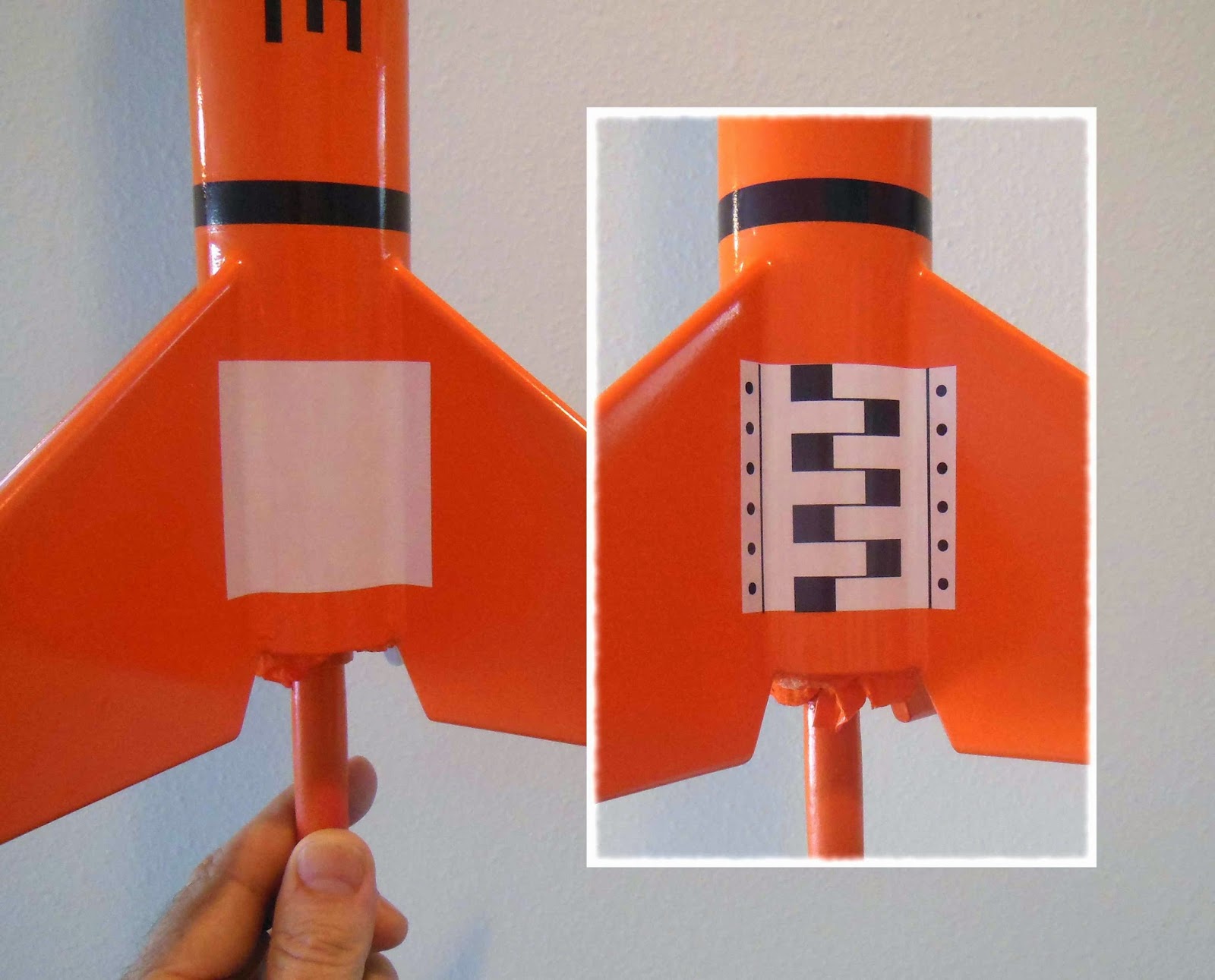 Model Rocket Building Estes Teros Upscale, Part 14, Decals