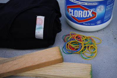 cara membuat kaos tie dye dengan pemutih