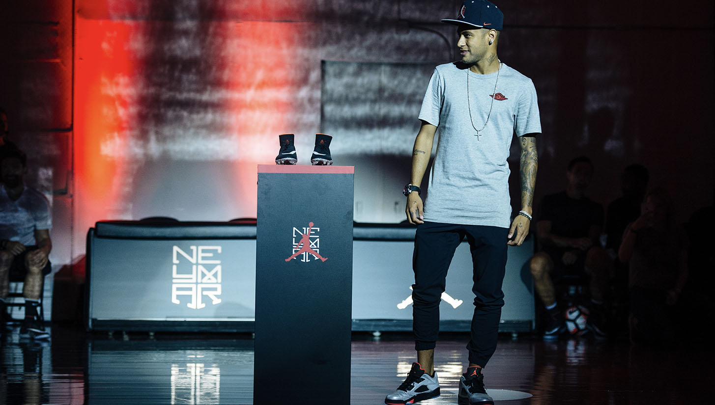 neymar wearing jordans