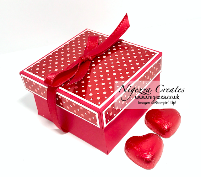 Nigezza Creates with Stampin' Up! From My Heart Explosion Gift Box Revealing 4 Hidden Lidded Boxes