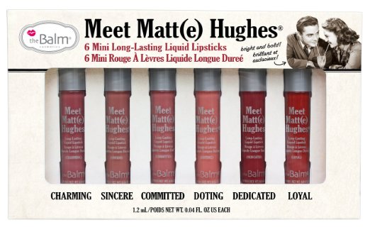 ผลการค้นหารูปภาพสำหรับ The Balm Meet Matte Hughes 6 Mini Long Lasting Liquid Lipstick