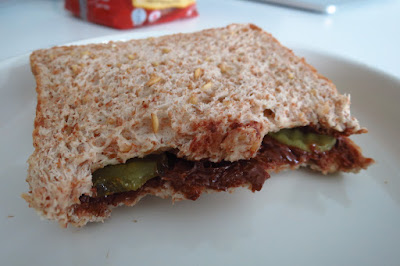 chocolate and pickle sandwich