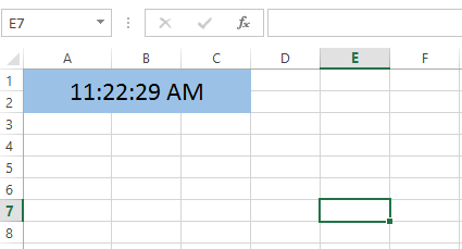 Cara Menampilkan Jam Berdetak Setiap Detik di Microsoft Excel