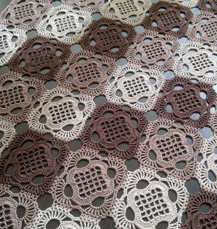 Ergahandmade: Crochet Tablecloth + Diagram + Pattern Step By Step
