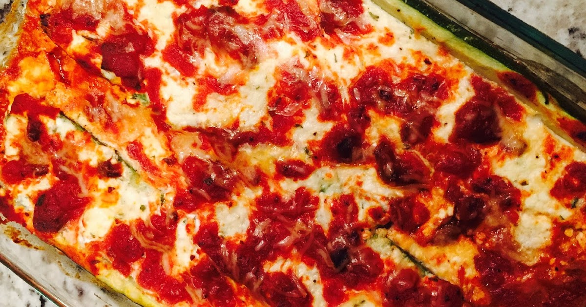 Zucchini Lasagna Boat Recipe Lindsey Ghoens
