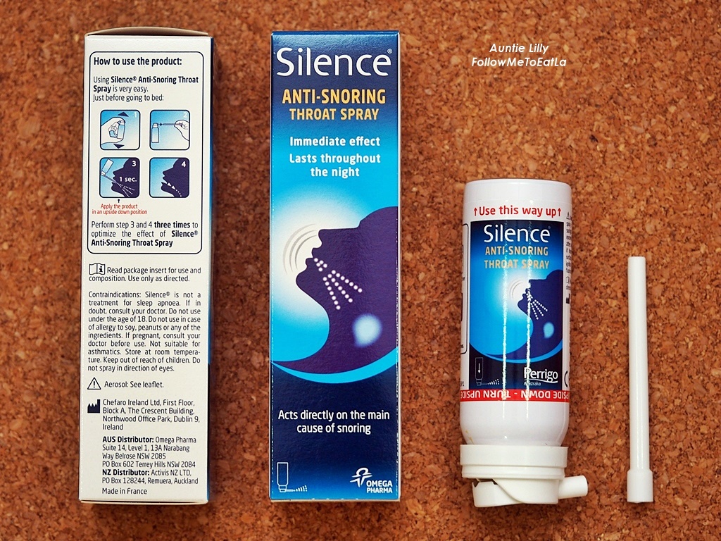 Follow Me To Eat La Malaysian Food Blog SILENCE AntiSnoring Throat Spray By Omega Pharma