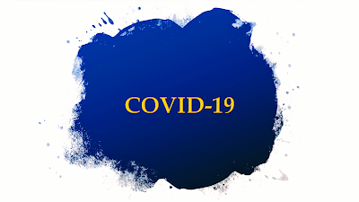 A imagem na cor azul na forma de vírus está escrito: covid-19 ou coronavírus. É impossível não escrever sobre esse vírus de forma constante e instantânea mudou o agir das pessoas em todo o Planeta Terra. A imagem na cor azul na forma de vírus está escrito: covid-19 ou coronavírus.