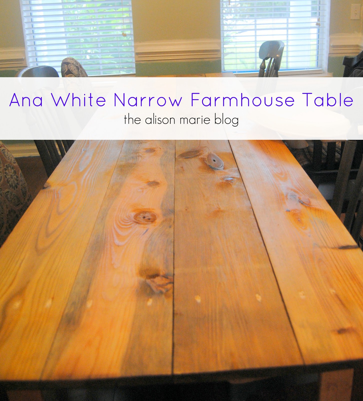 narrow farm table