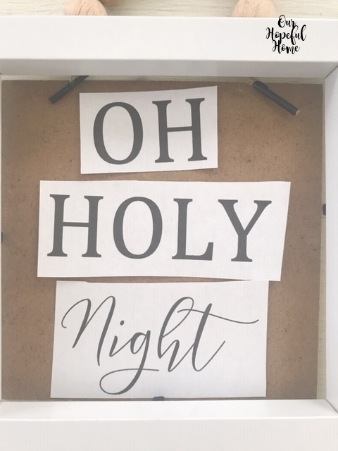 Oh Holy Night printed out