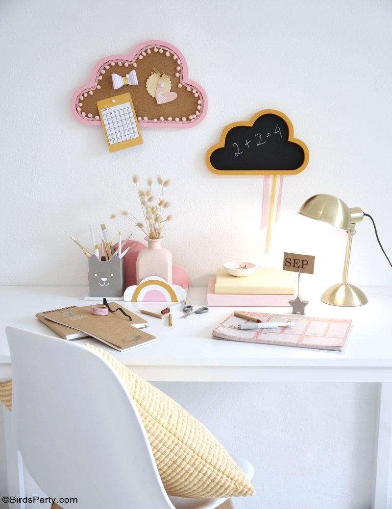 Kids Boho Study Desk DIY Décor - Party Ideas